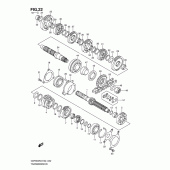Схема вузла: Трансмісія для Suzuki GSF650 Bandit S