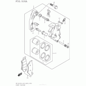 Схема вузла: Передній гальмівний супорт для Suzuki RM-Z250