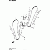 Схема вузла: Ланцюг ГРМ & Натягувач & Заспокоювач Suzuki VL800 Boulevard C50
