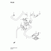 Схема узла: Система индукции воздуха для Suzuki GSX1400
