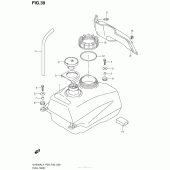 Схема узла: Топливный бак (Uh200Al4 P33) для Suzuki UH200 Burgman