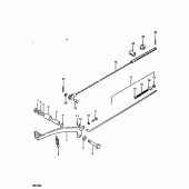 Схема вузла: Заднє гальмо для Suzuki RM100