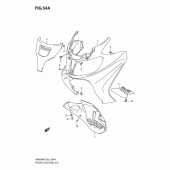 Схема узла: Передний обтекатель (An650k8) для Suzuki AN650 Burgman (EU analogue of SkyWave)