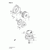 Схема узла: Масляный насос для Suzuki TU250