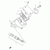 Схема вузла: Передній гальмівний циліндр (Model s/t/v/w) для Suzuki GSX-R1100