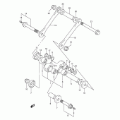 Схема вузла: Важіль прогресії для Suzuki DR250