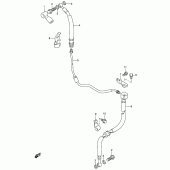 Схема вузла: Передній гальмівний шланг Suzuki DR650 DR650RSE