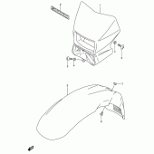 Схема вузла: Кожух фари (Model k4 e24) для Suzuki DR650 DR650SE