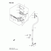Схема вузла: Передній гальмівний циліндр Suzuki VL800 Intruder C800C/ Boulevard C50C
