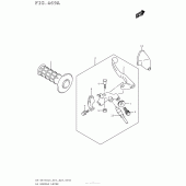 Схема вузла: Ліва ручка керма для Suzuki DR-Z400 DR-Z400S