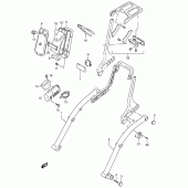 Схема вузла: Задній кронштейн (Model s) для Suzuki VS800 Intruder 800