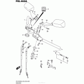 Схема узла: Руль & Тросики (Gsx1300Ral6 E03) для Suzuki GSX1300 Hayabusa