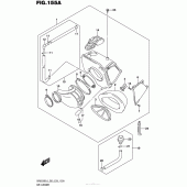 Схема вузла: Повітряний фільтр для Suzuki DR650 DR650SE