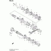 Схема узла: Трансмиссия для Suzuki DR-Z400 DR-Z400S