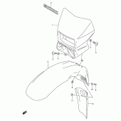 Схема вузла: Кожух фари (Model k3) для Suzuki DR650 DR650SE