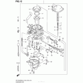 Схема узла: Carburetor (Dr-Z400Sml3 E03) для Suzuki DR-Z400 DR-Z400SM