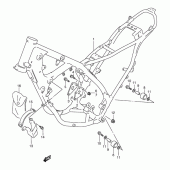 Схема узла: Рама (Model k/l/m/n/p) для Suzuki TS125
