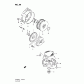 Схема вузла: Масляний насос для Suzuki TU250