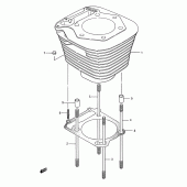 Схема вузла: Циліндр для Suzuki LS650 Savage