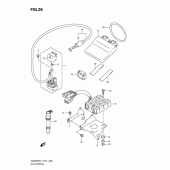 Схема узла: Электрооборудование (Gsx650fl1 e21) для Suzuki GSX650
