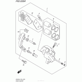 Схема вузла: Передній гальмівний супорт для Suzuki GW250 Inazuma