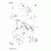 Схема узла: Задний фонарь (Стоп-сигнал) для Suzuki AN650 Burgman (EU analogue of SkyWave)