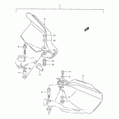 Схема вузла: Захист рук (Опція) для Suzuki DR200 DR200SE