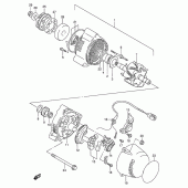 Схема вузла: Генератор для Suzuki GSX600 Katana