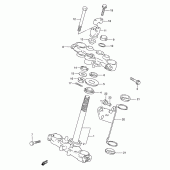 Схема вузла: Рульова траверса для Suzuki DR650 DR650RE