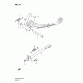 Схема узла: Подставка для Suzuki UH125 Burgman