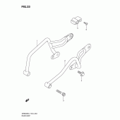 Схема узла: Задняя часть рукоятки для Suzuki DR650 DR650SE