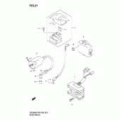 Схема вузла: Електроустаткування для Suzuki GZ250 Marauder