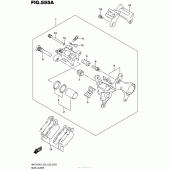 Схема вузла: Задній гальмівний супорт для Suzuki RM-Z450