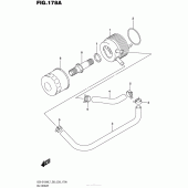 Схема вузла: Олійний охолоджувач для Suzuki GSX-S1000