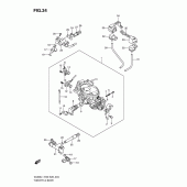 Схема узла: Дроссельная заслонка (Vl800tl1 e28) для Suzuki VL800 Boulevard C50T