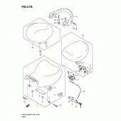 Схема узла: Сиденье (Model l0) для Suzuki GSX1300 Hayabusa
