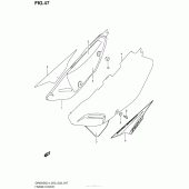 Схема вузла: Бічні панелі для Suzuki DR650 DR650SE