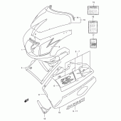 Схема узла: Передний обтекатель (Model n 0ul) для Suzuki GSX-R400