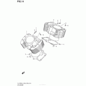 Схема вузла: Cylinder (Vl1500L4 E03) для Suzuki VL1500 Boulevard C90