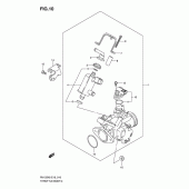Схема вузла: Дросельна заслінка для Suzuki RV125
