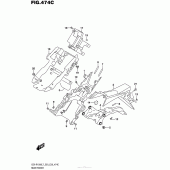 Схема вузла: Rear Fender (Gsx-R1000L7 E33) для Suzuki GSX-R1000