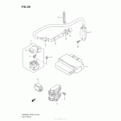 Схема вузла: Електроустаткування для Suzuki AN400 Burgman (EU analogue of SkyWave)