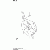 Схема узла: Вентилятор радиатора для Suzuki DR-Z400 DR-Z400SM