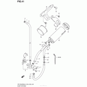 Схема вузла: Система вентиляції бензобака (Dr-Z400Sml3 E33) для Suzuki DR-Z400 DR-Z400SM