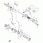 Схема вузла: Клапан вихлопу (Model k1/k2) для Suzuki RM125