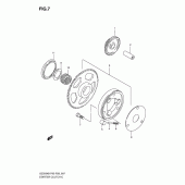 Схема вузла: Привід стартера Suzuki GZ250 Marauder