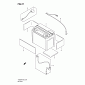 Схема вузла: Акумулятор для Suzuki VL800 Intruder C800C/Boulevard C50C
