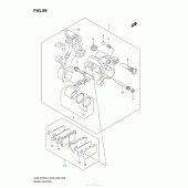 Схема узла: Задний тормозной суппорт для Suzuki GSX-R750