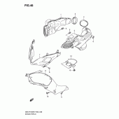 Схема вузла: Всмоктуючий патрубок/глушник для Suzuki GSX-R1000