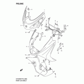 Схема узла: Передний обтекатель (Model k5) для Suzuki UH125 Burgman